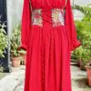 IMG_1741 Corset Lace-Up Peasant Dress