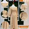 WhatsApp Image 2026-09-18 at 21.47.56 (1) Corset-Lace Peasant Dress