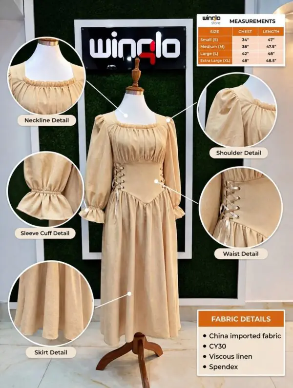 WhatsApp Image 2026-09-18 at 21.47.56 (1) Corset-Lace Peasant Dress