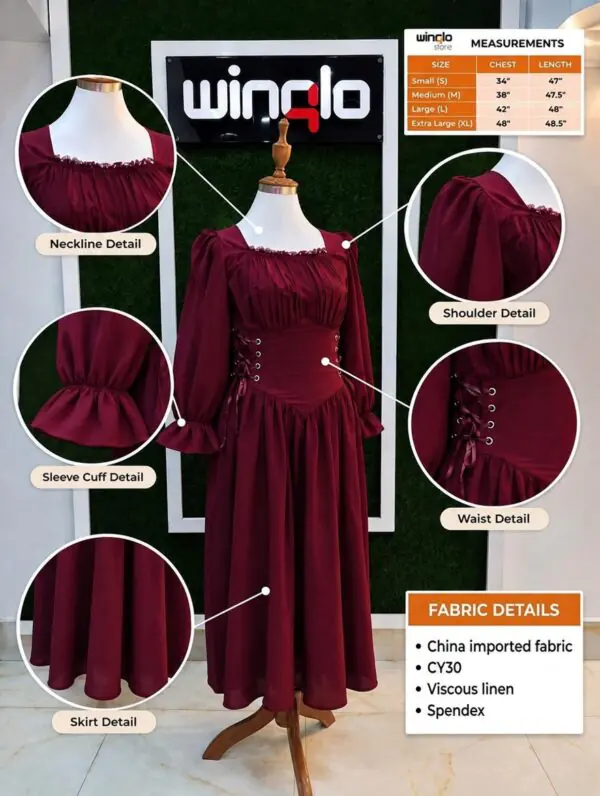 WhatsApp Image 2026-09-18 at 21.47.57 Corset-Lace Peasant Dress
