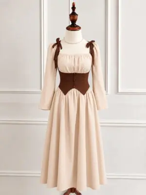 WhatsApp Image 2026-10-06 at 00.26.06 (4) Renaissance Corset Overlay Dress