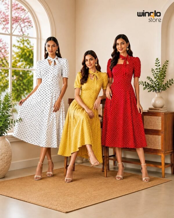 Winqlo store 1 Cottagecore Bib-Collar Dress