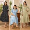 Modest Polka Dot Maxi Dress
