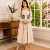 Corset Lace-Up Peasant Dress