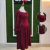 Corset-Lace Peasant Dress