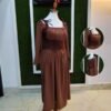 Corset-Lace Peasant Dress