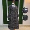 Modest Polka Dot Maxi Dress