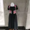 WhatsApp Image 2026-09-04 at 10.48.37 AM Puff-Sleeve Corset Peasant Dress