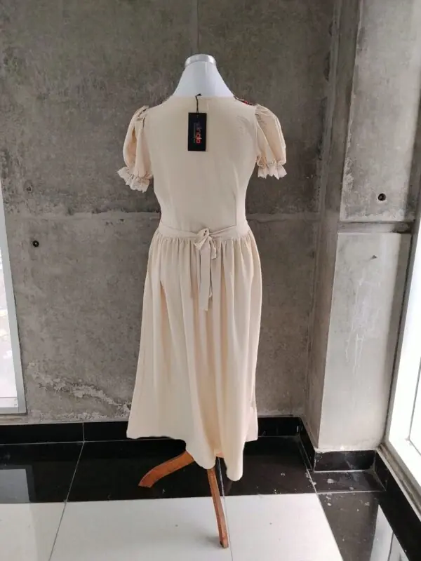 WhatsApp Image 2026-09-04 at 10.48.38 AM Puff-Sleeve Corset Peasant Dress
